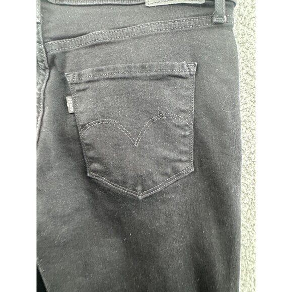 Levis Womens 311 Shaping Skinny Jeans Black Denim Size 31 x30 - Picture 3 of 11